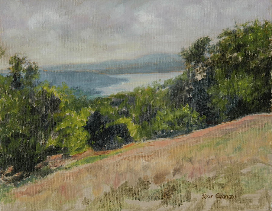 Landscape Painting - Hudson River from Olana by Rose Gennaro