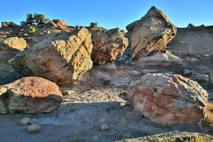 Huge Boulders Strewn in the BLM Bentonite Site Photograph by Ray Mathis