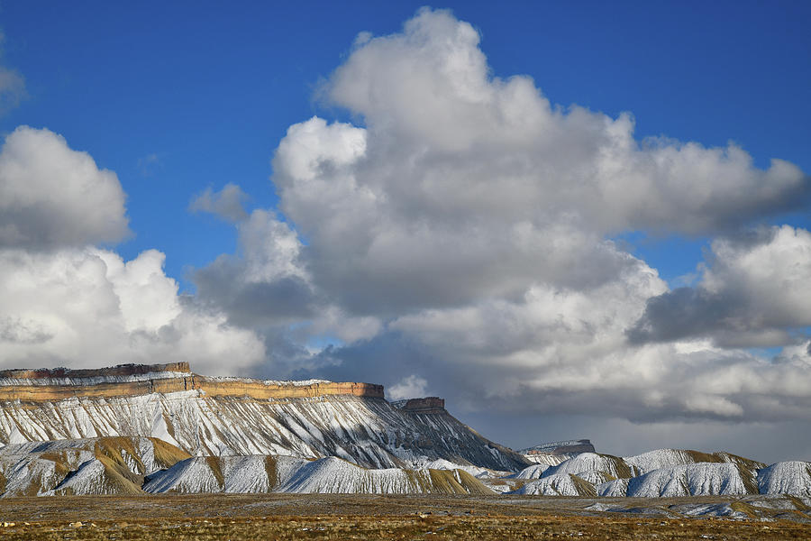 Huge Clouds Cast Shadow on Book Cliffs Photograph by Ray Mathis