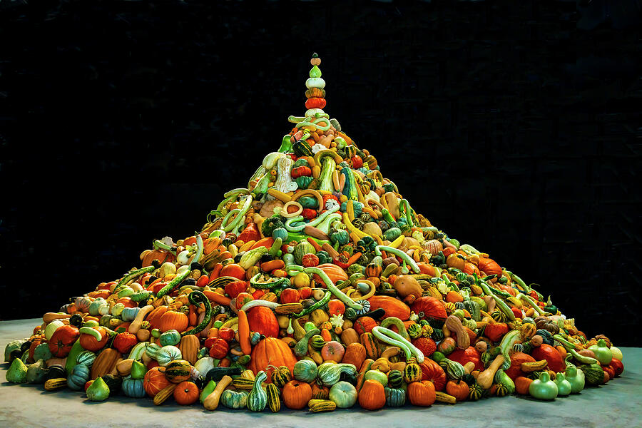 Huge Mountain Of Gourds Photograph by Garry Gay