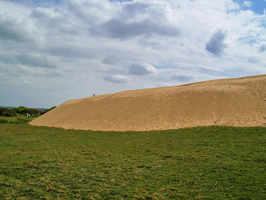 Huge Sand Dune Meets Grass Braunton Burrows Devon Photograph by Richard Brookes