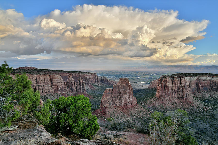 Huge Storm Clouds over Colorado National Monument Photograph by Ray Mathis