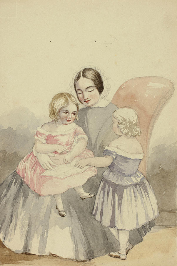 Hugh and Florence, Ashford Drawing by Elizabeth Murray