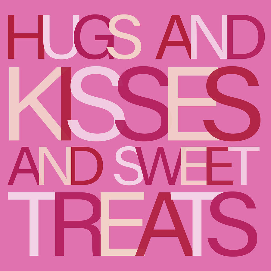 Hugs Mixed Media - Hugs And Kisses by Sd Graphics Studio