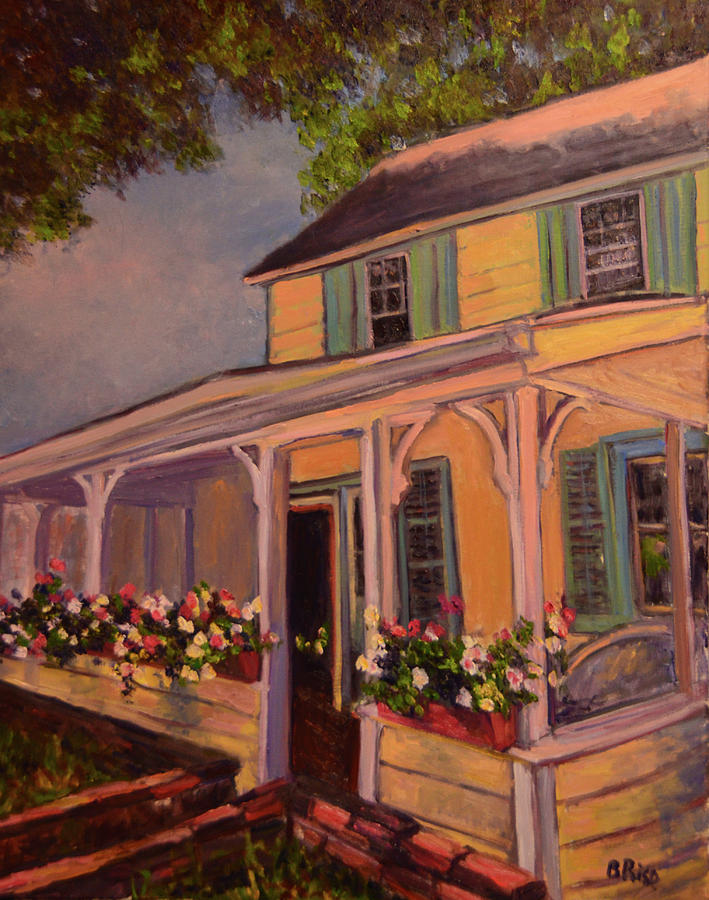 Huguenot St House Painting by Beth Riso