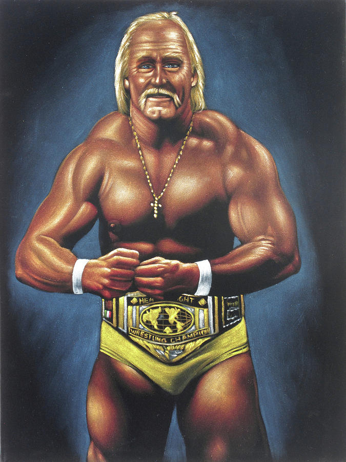 Estallar Circulo parálisis Hulk Hogan World Wrestling Federation WWF Painting by Zenon Jimenez - Pixels