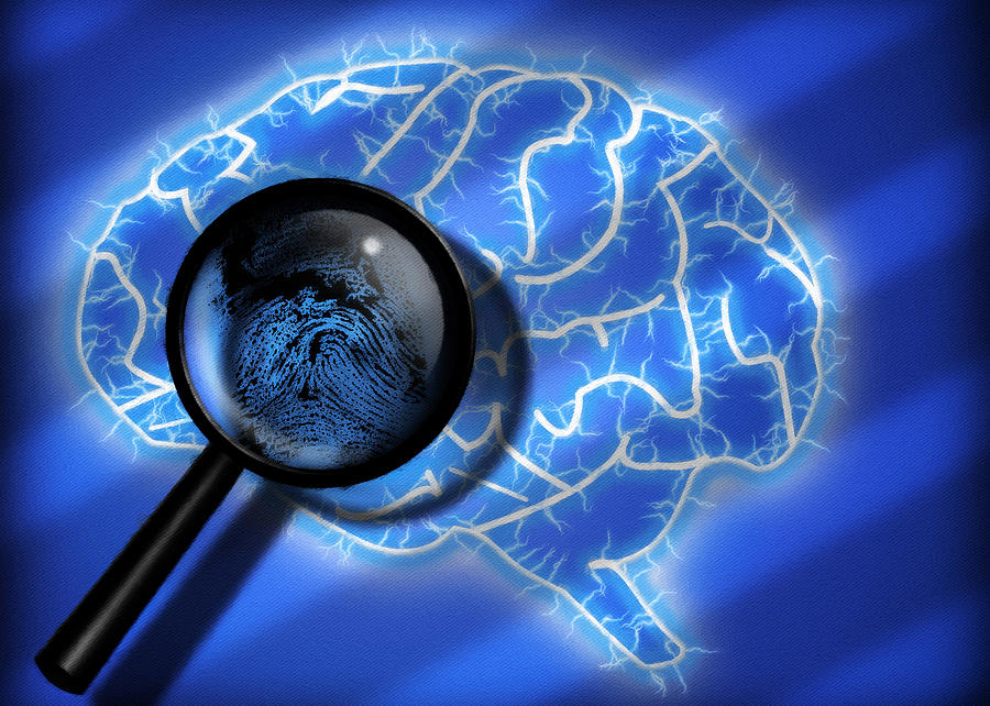 Sign Digital Art - Human brain by Bruce Rolff