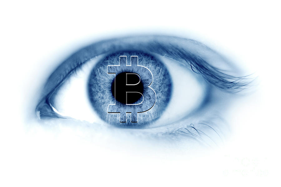 Human Eye With Bitcoin Currency Symbol Photograph By Adam Gaultscience