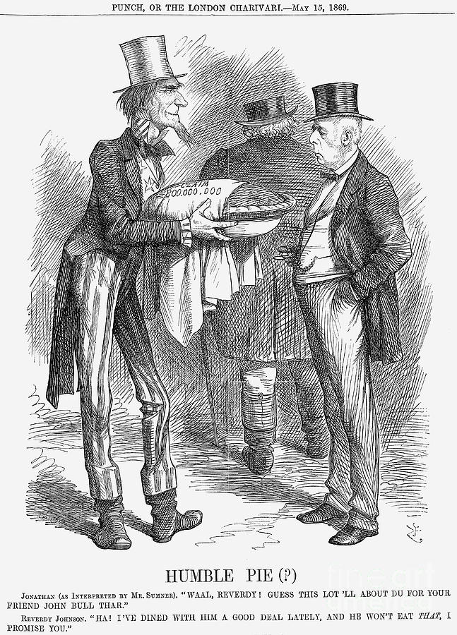 Humble Pie , 1869. Artist John Tenniel Drawing by Print Collector