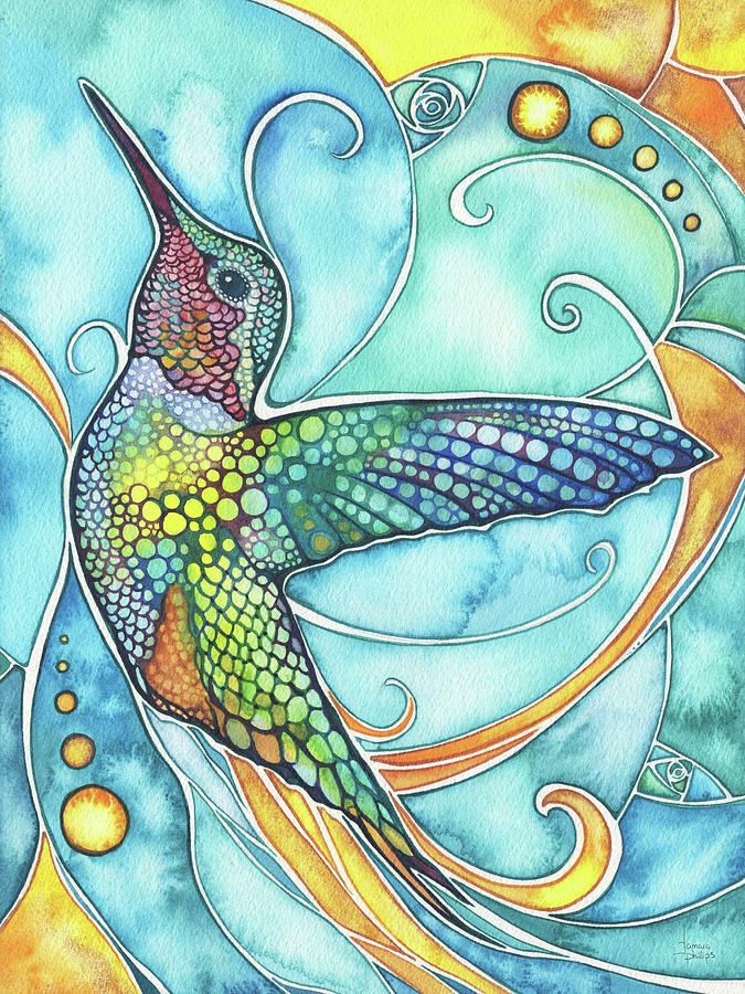 Hummingbird Painting by Tamara Phillips