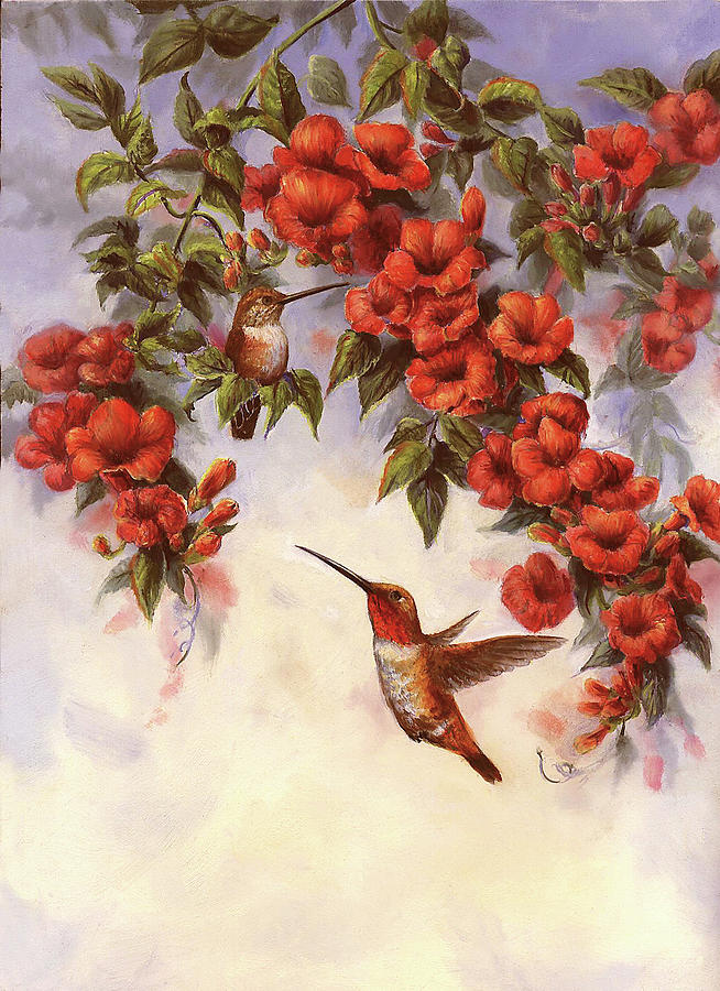 Hummingbird E Painting by Wanda Mumm - Fine Art America