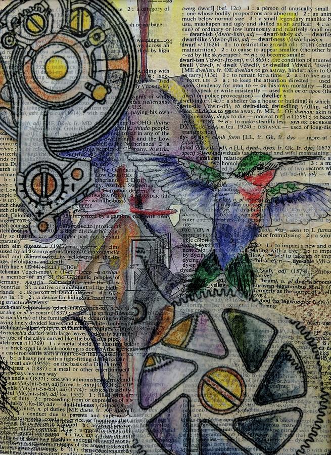 Hummingbird Mixed Media by Jillian Goldberg
