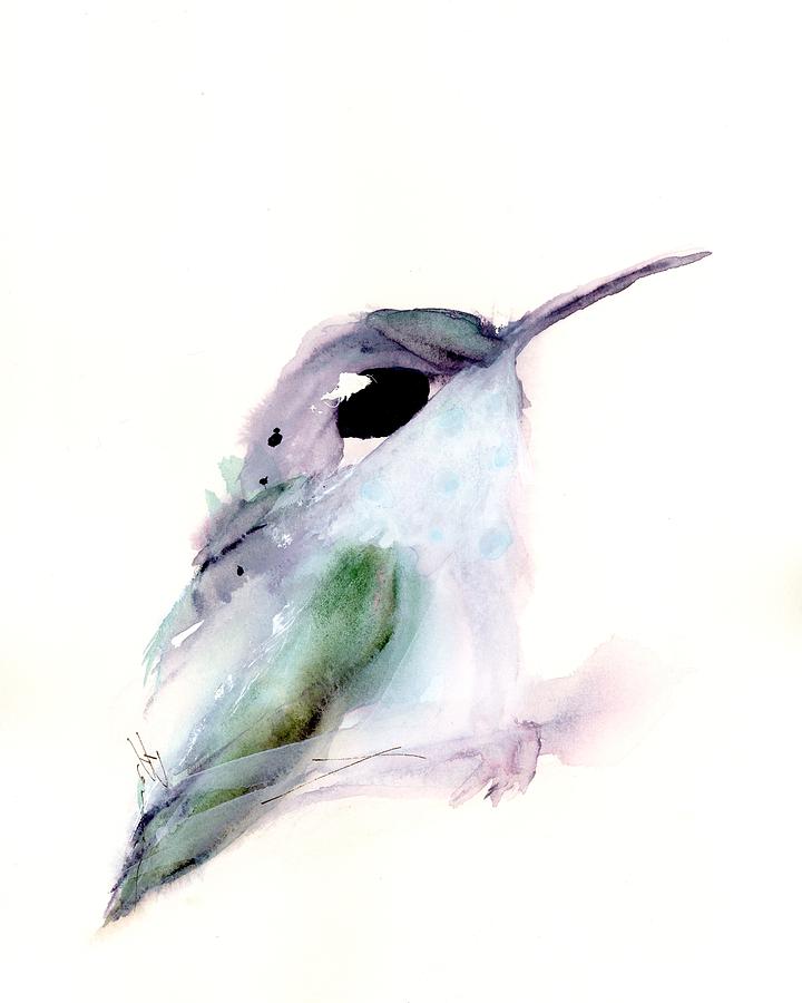 Hummingbird Series 2019 #1 Painting by Dawn Derman