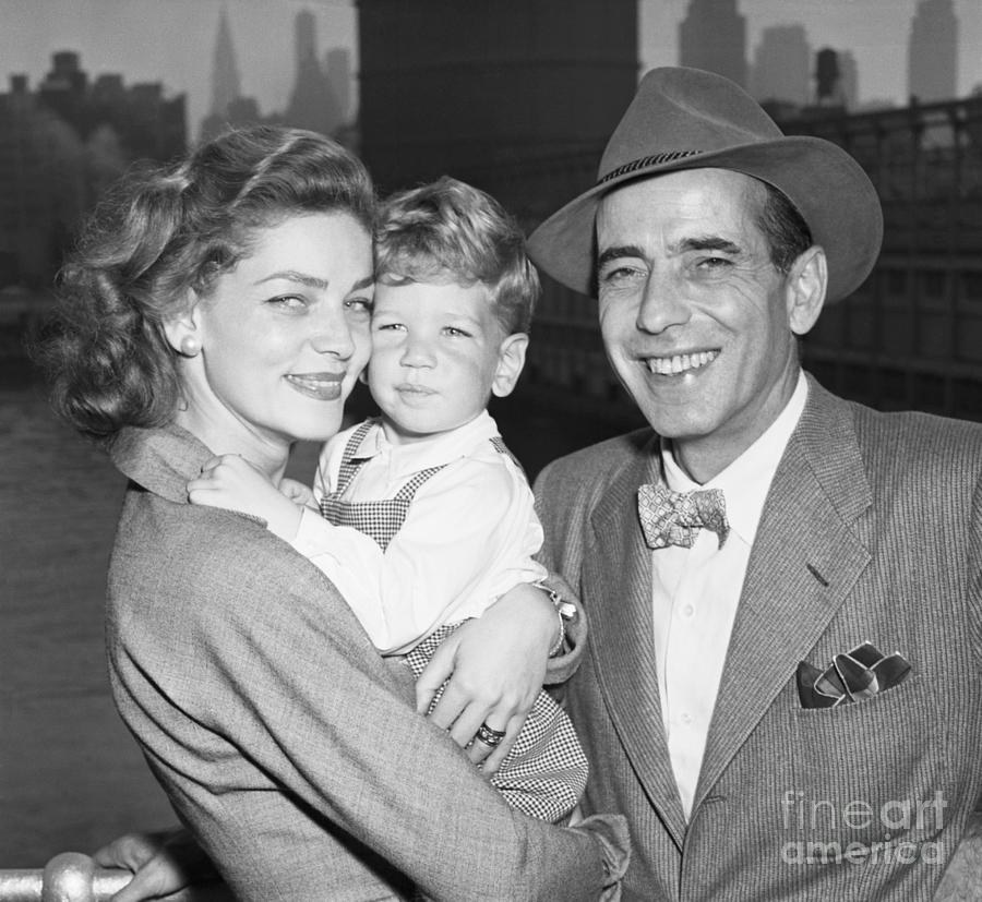 Humphrey Bogart, Lauren Bacall, & Son Photograph by Bettmann
