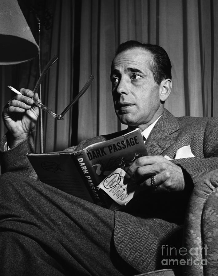 Humphrey Bogart Reading Dark Passage Photograph by Bettmann