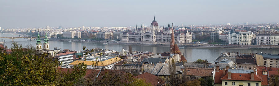 Hungarian Parliament Across the Danube Photograph by Mark Duehmig