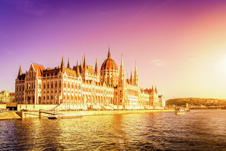 Hungarian Parliament Building In Budapest Photograph