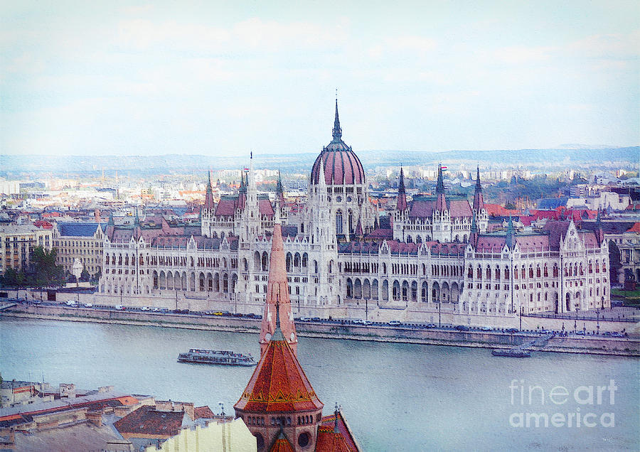 Hungarian Parliament Buildings Digital Art by Diana Rajala