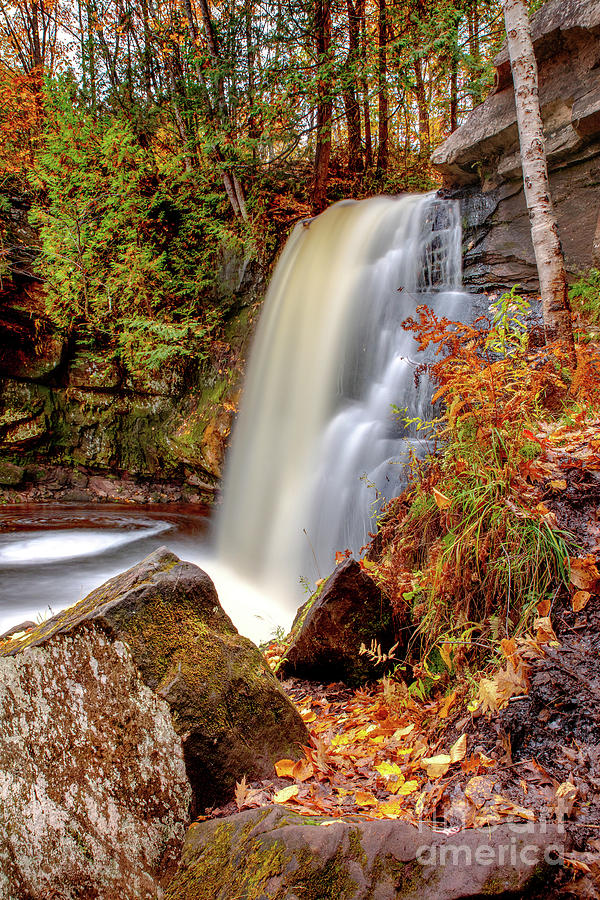  Hungarian Waterfalls Keweenaw Michigan Photograph by Norris Seward