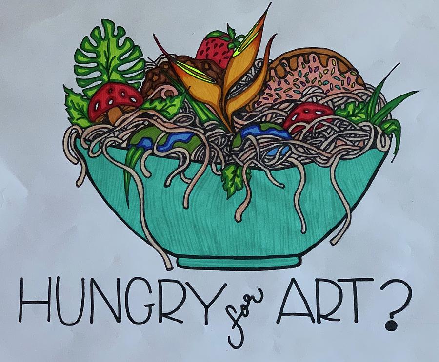 Hungry for Art Drawing by Shimiko Powe Pixels