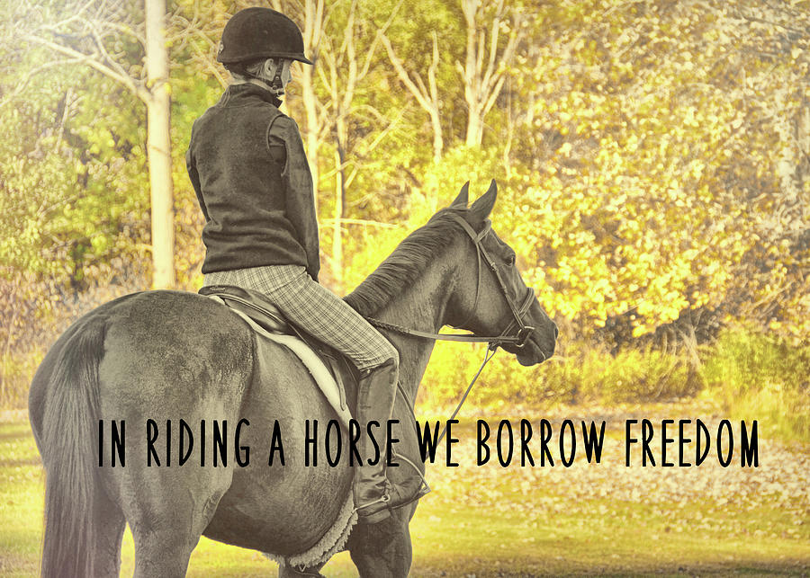 HUNTER ART quote Photograph by Dressage Design
