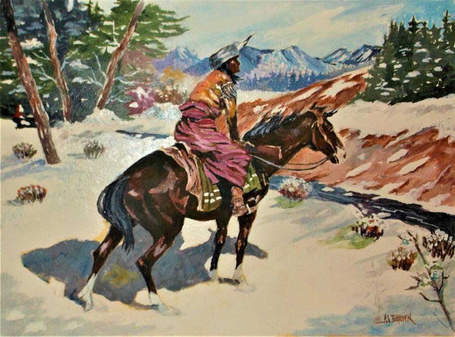 Hunter in the Changing Season Painting by Al Brown