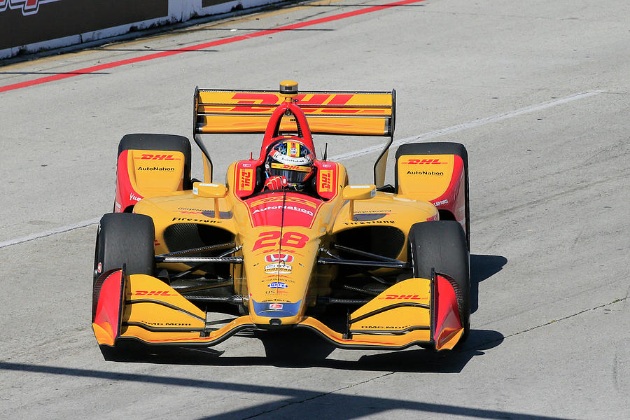Hunter-Reay into Turn 6 Photograph by Shoal Hollingsworth