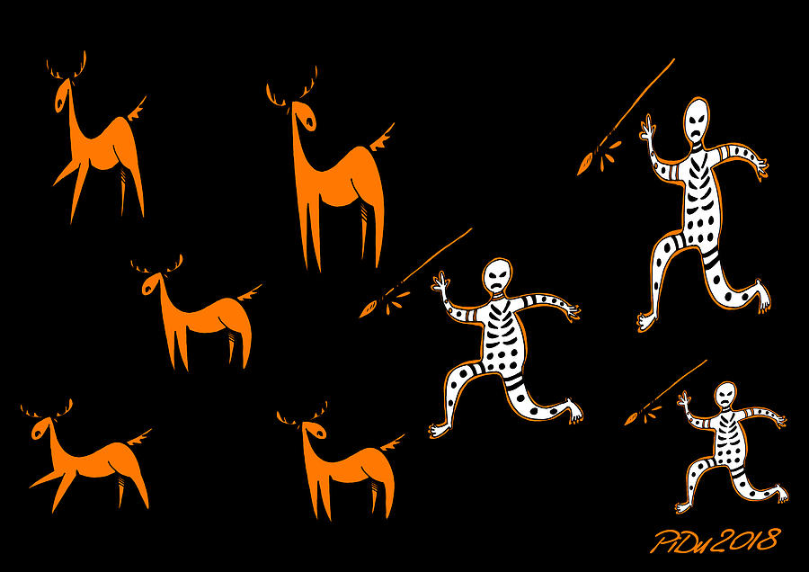 Hunting for Deer Digital Art by Piotr Dulski