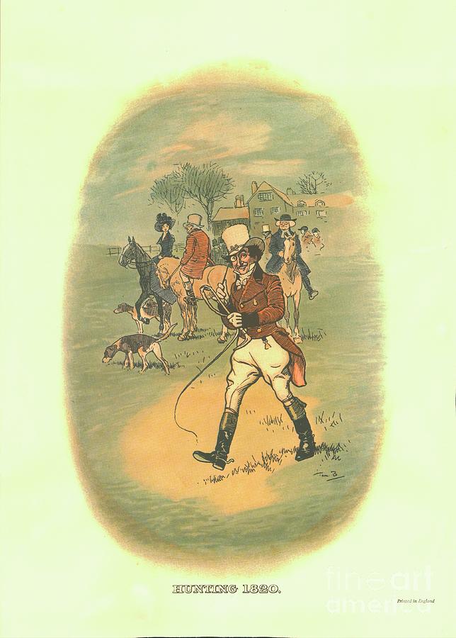 Hunting Drawing by Print Collector