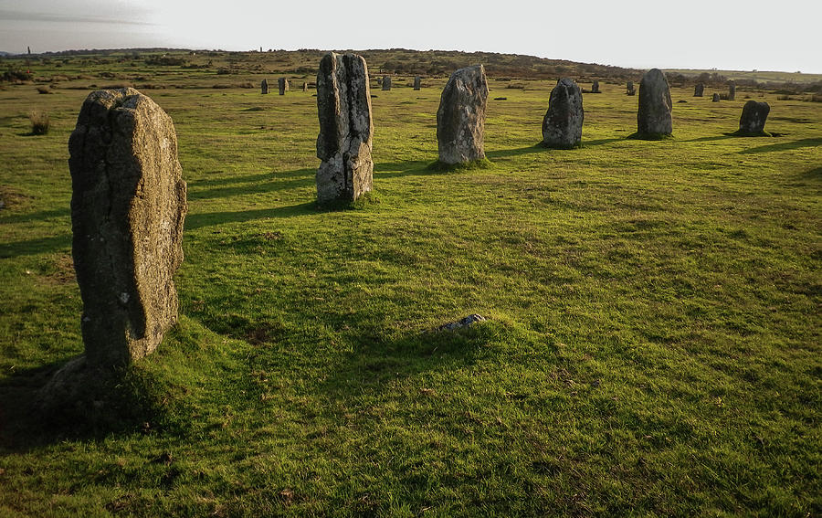Hurlers Stone Circle Minions Bodmin Moor Cornwall Photograph by Richard Brookes
