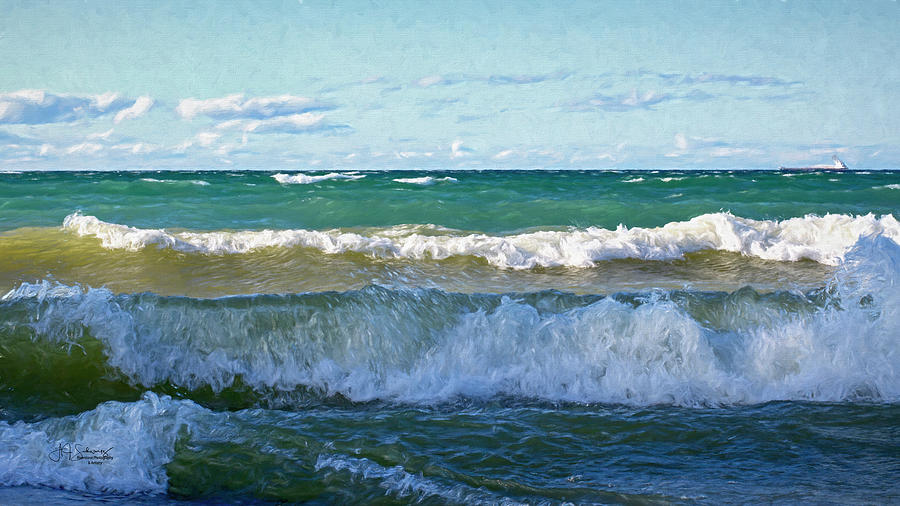 Huron Waves Photograph by Allyson Schwartz