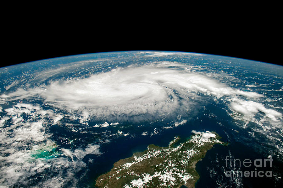 Space Photograph - Hurricane Dorian by Jon Neidert
