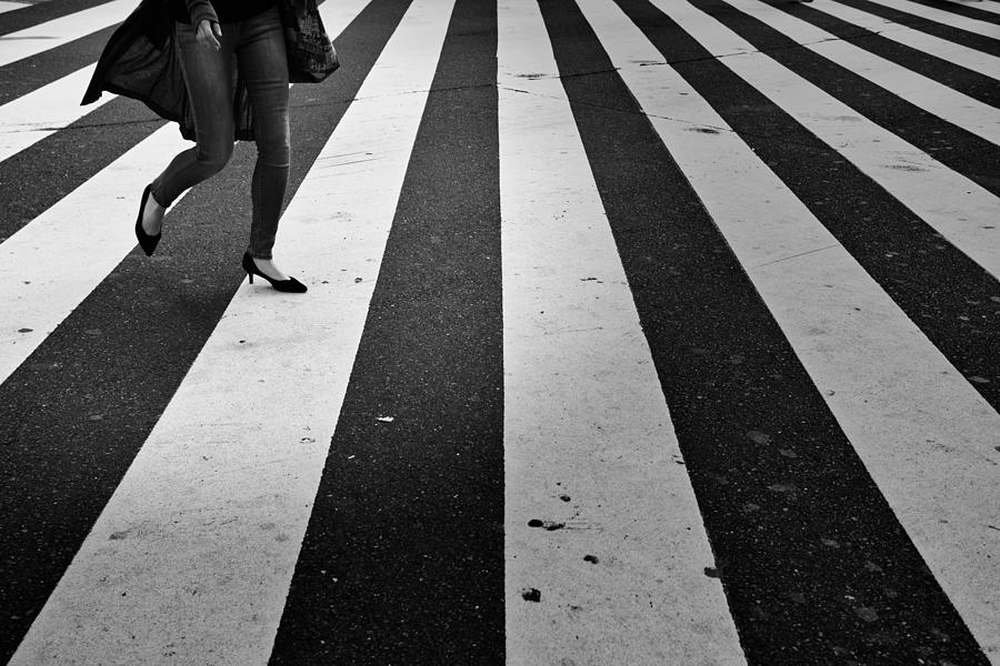 Street Photograph - Hurry Up! by Reiko Kiri