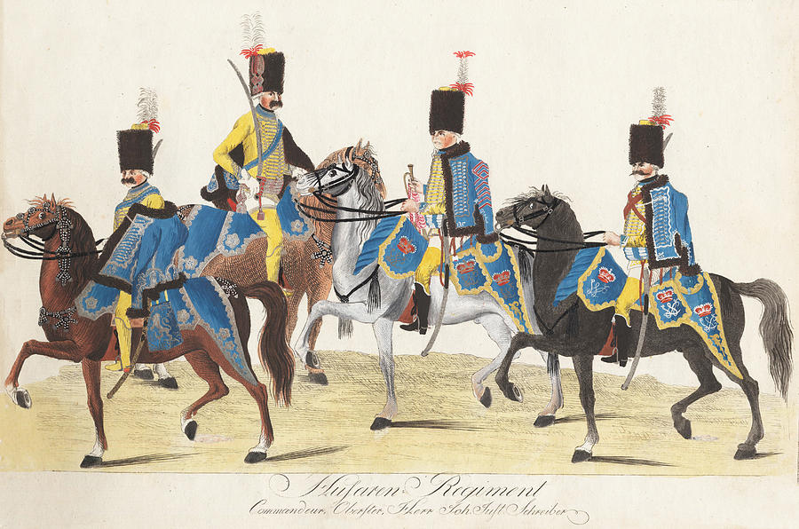 Hussaren Regiment Painting by J.H. Carl