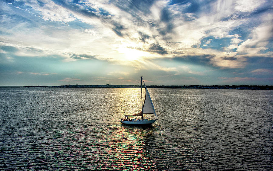 Hyannis Harbor Sunset Cape Cod Massachusetts Photograph By Brendan Reals Fine Art America