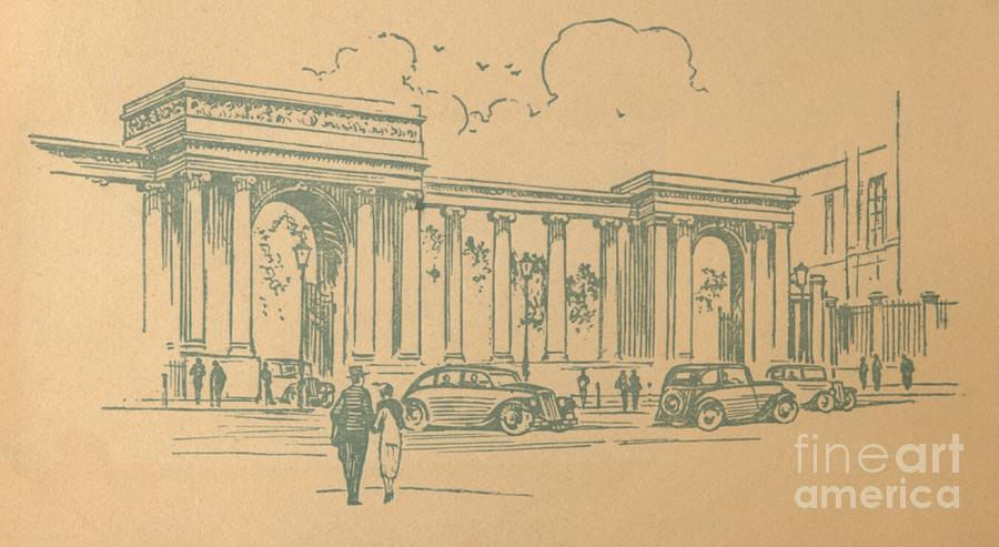 Hyde Park Corner, London, C1936 Drawing by Print Collector
