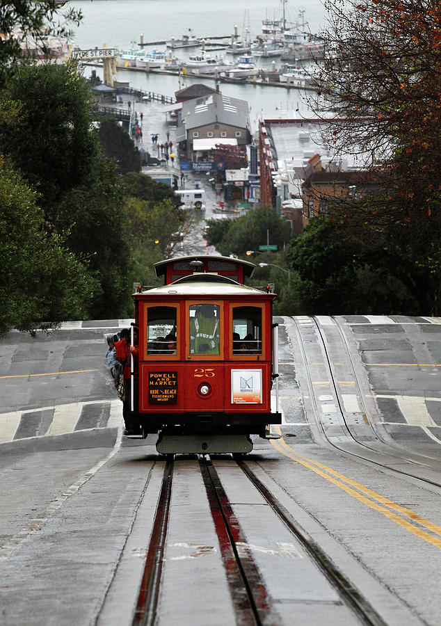 Hyde Street Cable Car Photograph by Fred Hood - Pixels