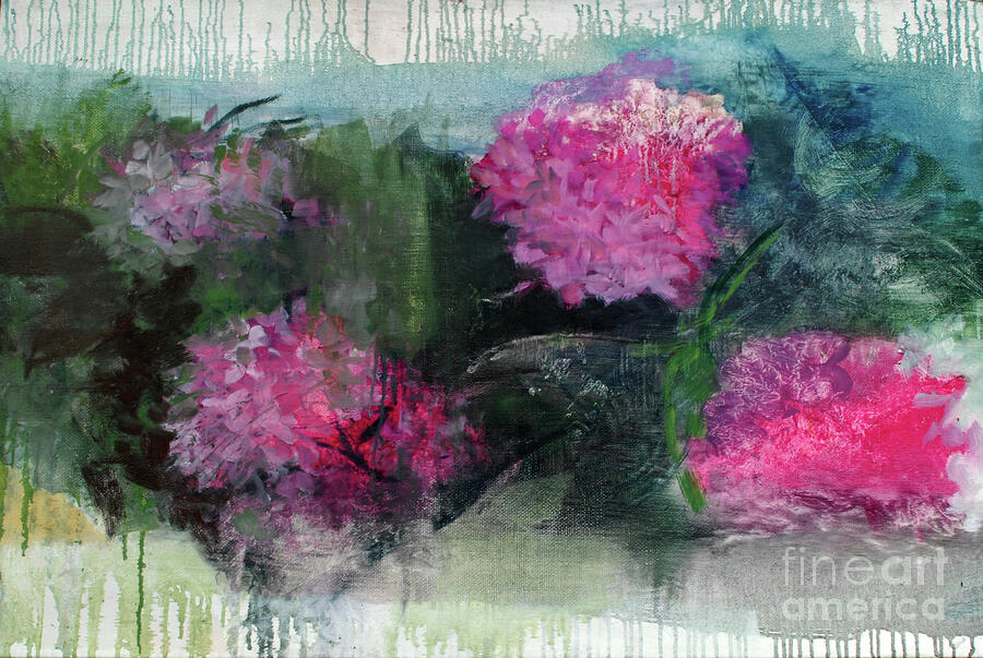 Flower Painting - Hydrangeas, 2023 by Marina Falco