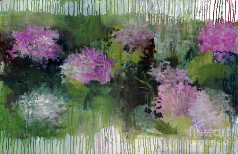 Flower Painting - Hydrangeas By Marina Falco by Marina Falco