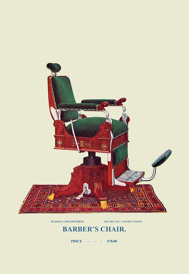 Hydraulic Barber’s Chair #94 Painting by Unknown - Fine Art America