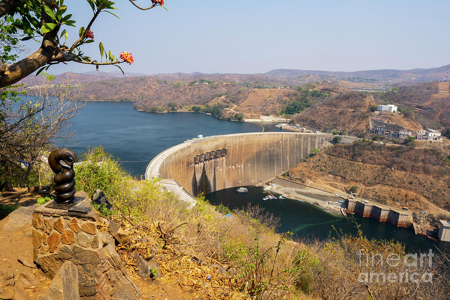 hydroelectric dam in the Kariba gorge j1 Photograph by Eyal Bartov - Pixels