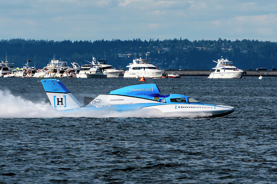Hydroplane racing at Seattle Seafair 2018 Photograph by Monica Zaborac