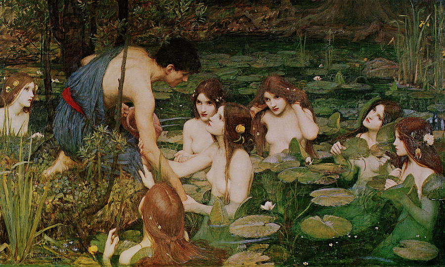 Hylas & The Nymphs Painting by Masters Collection