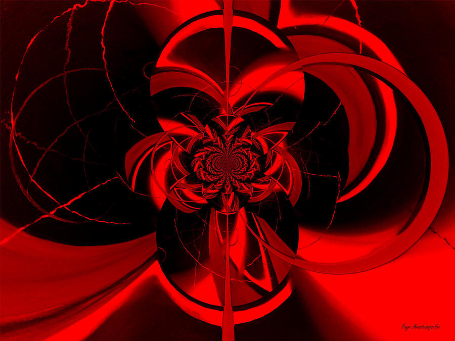 Hypnotic Ruby Digital Art by Faye Anastasopoulou - Fine Art America