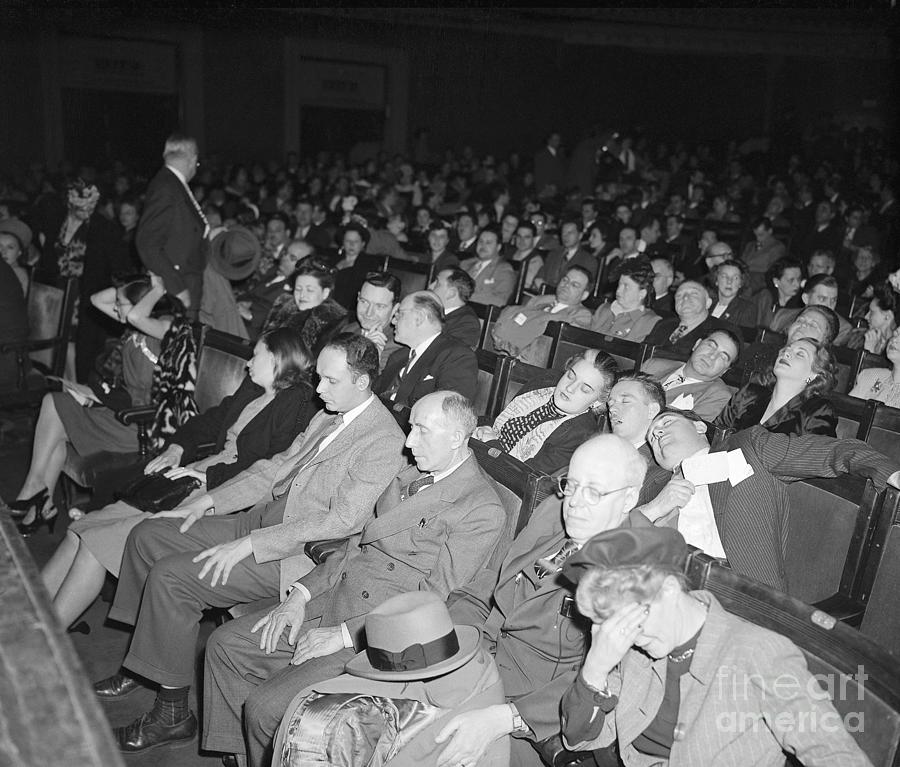 Hypnotist Examines Entranced Audience Photograph by Bettmann