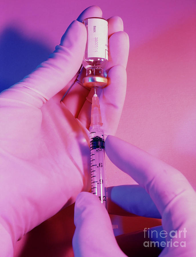 Hypodermic Needle And Syringe Being Filled Photograph by Cordelia Molloy/science Photo Library