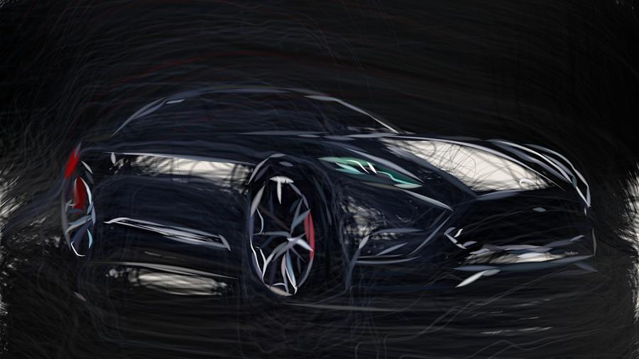 Hyundai HND 9 Draw Digital Art by CarsToon Concept