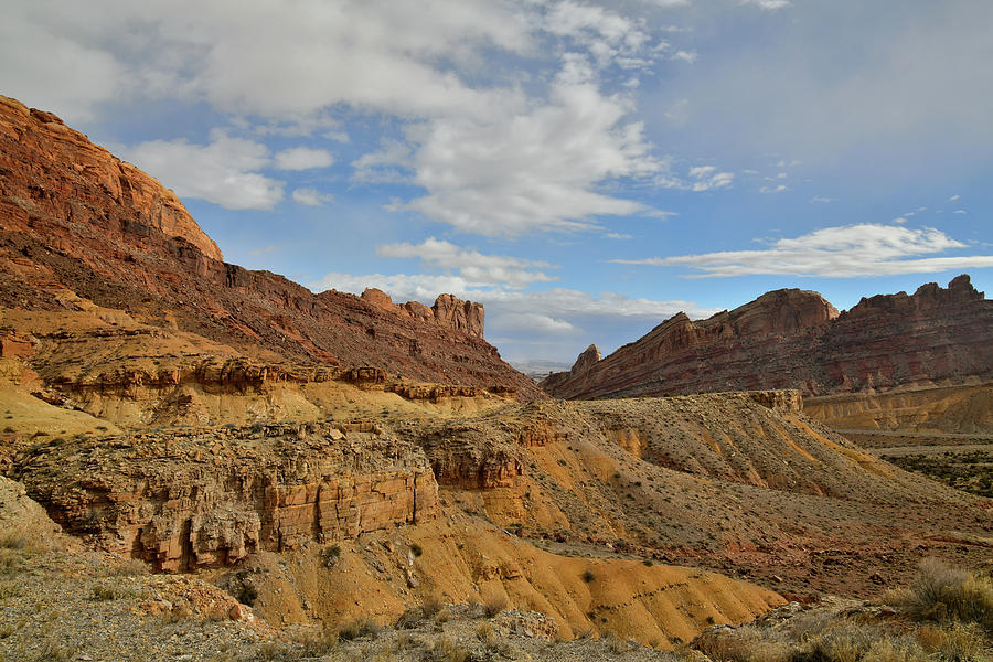 I-70 Passing through San Rafael Swell Photograph by Ray Mathis