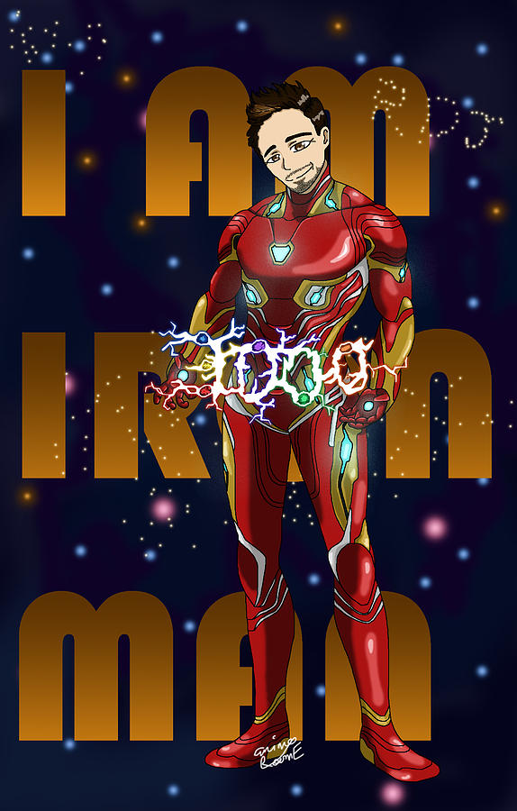 I Am Iron Man Digital Art By Anime Roome