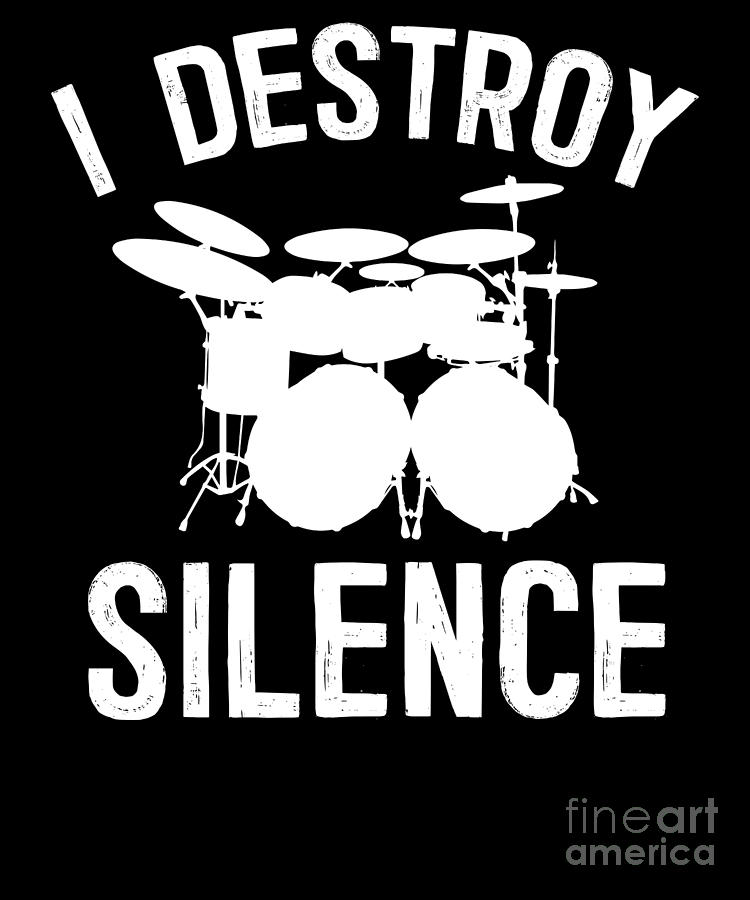 i destroy silence t shirt